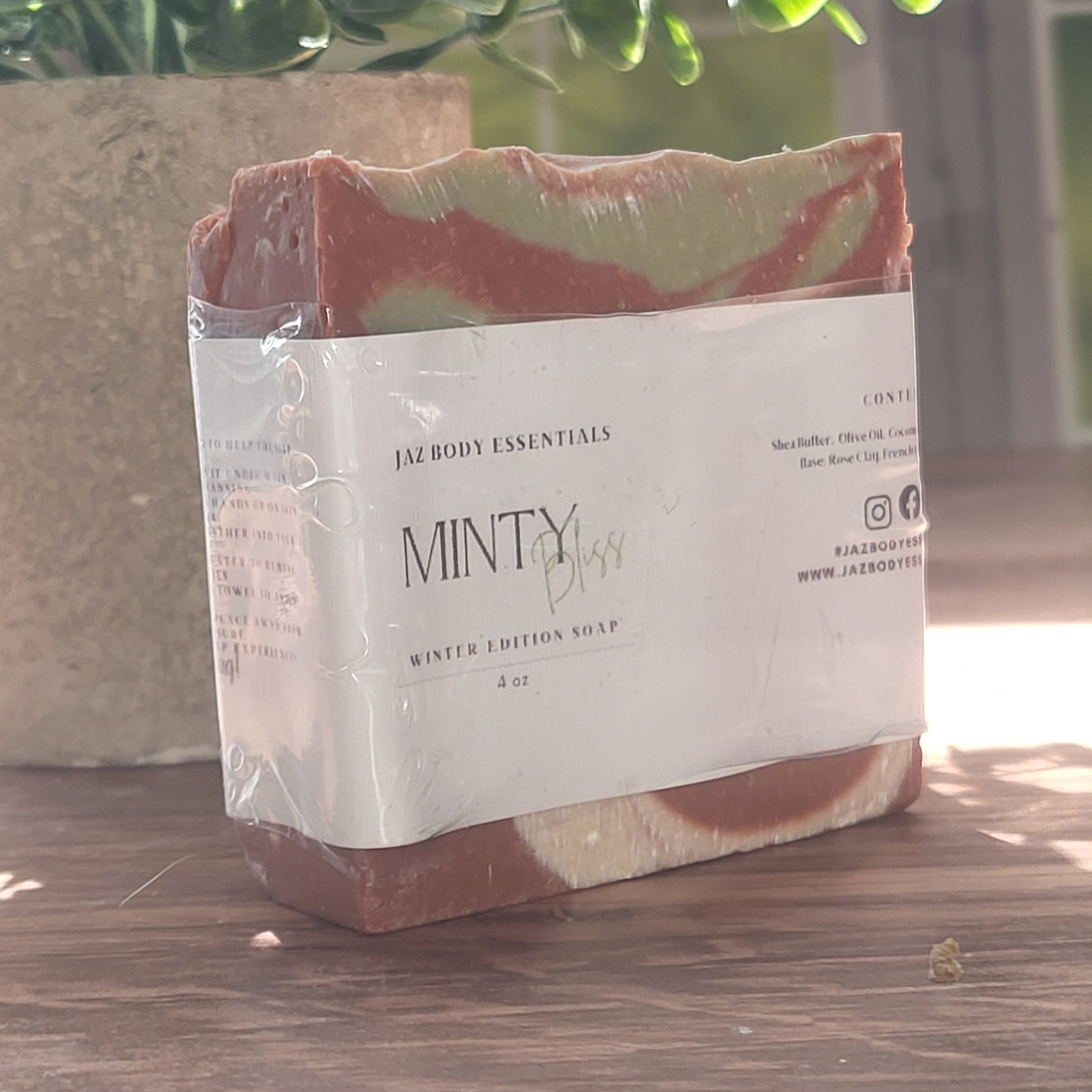 Winter Minty Bliss Soap Bar Natural Hydration Nourishing - Rosetta Creative Boutique